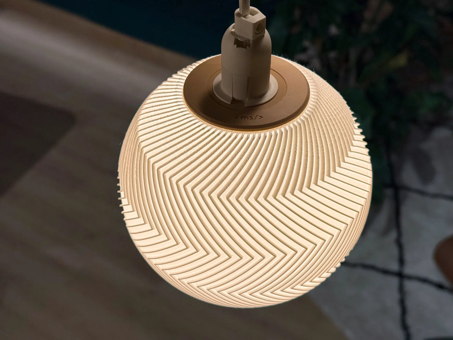 Lampenschirm Zigzag Design