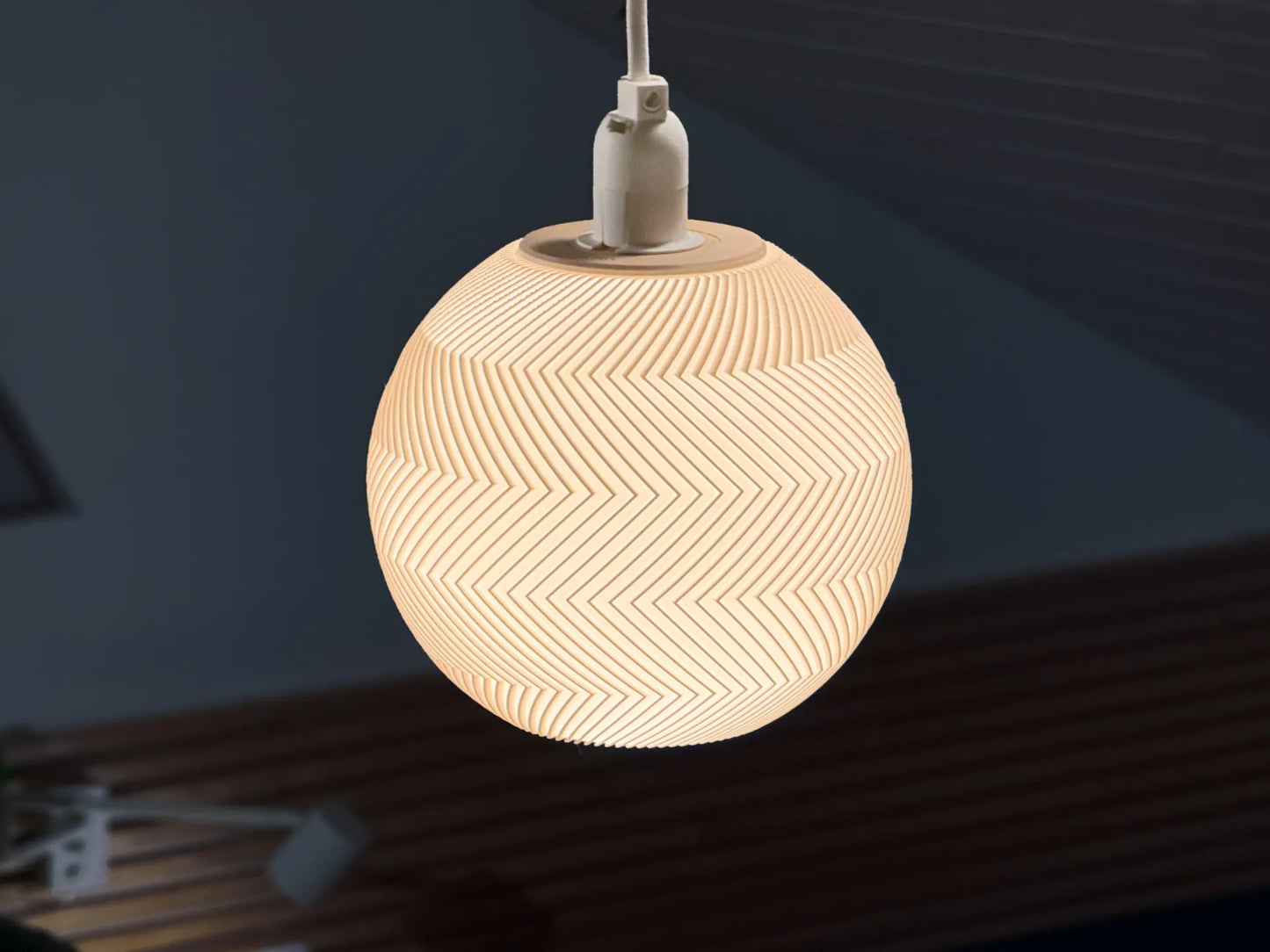 Lampenschirm Zigzag Design