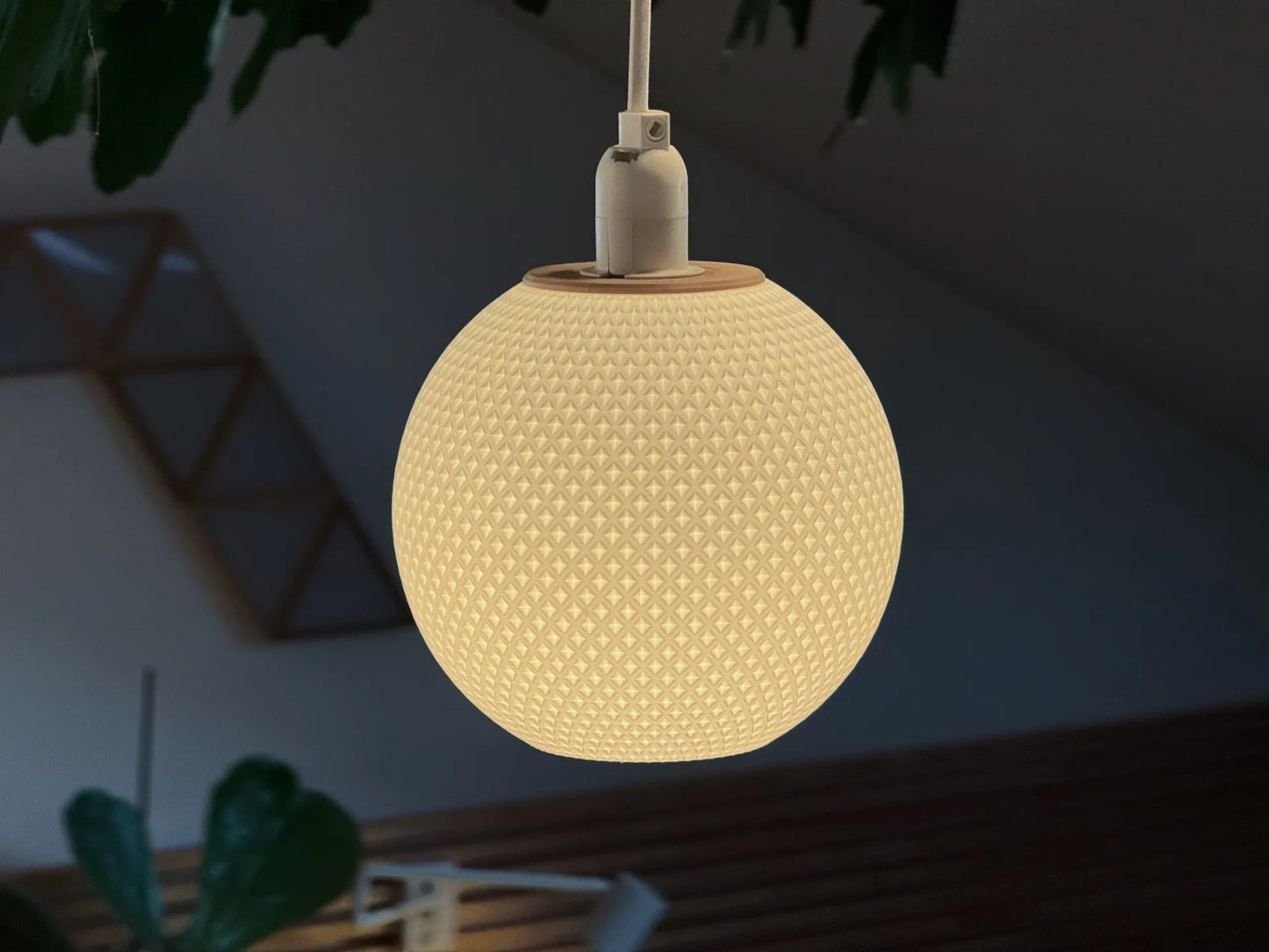 Lampenschirm Checkerboard Design