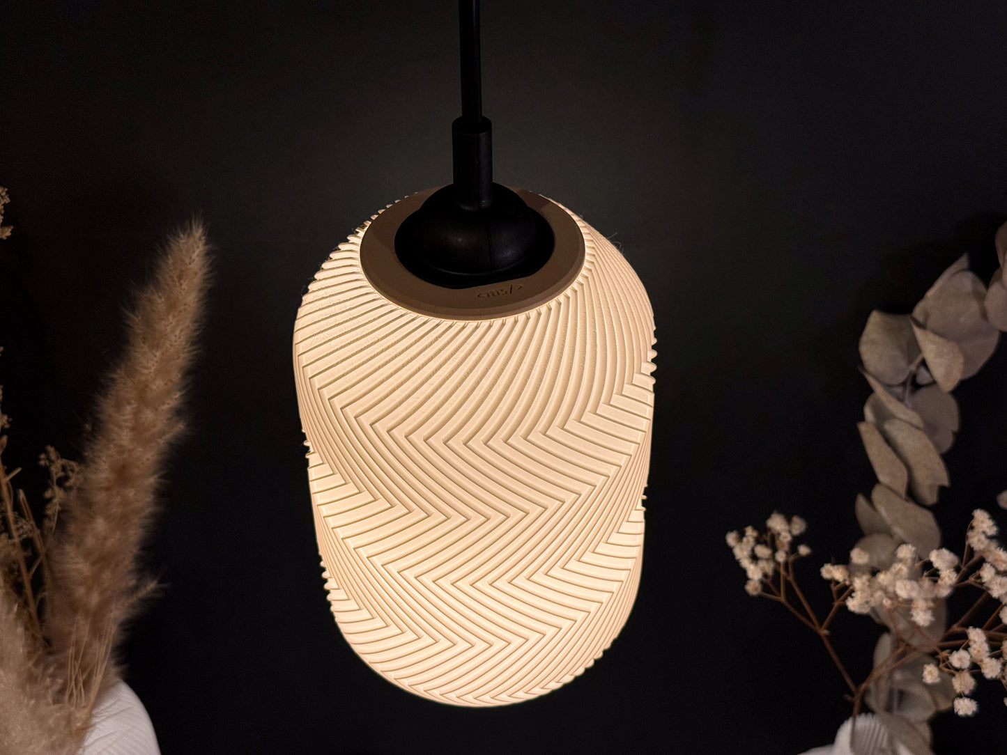 Lampenschirm Laterne Zigzag Design