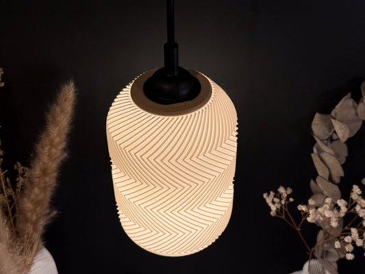 Lampenschirm Laterne Zigzag Design