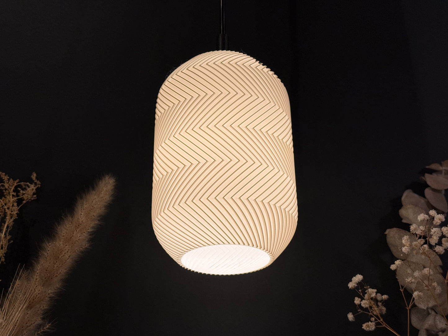 Lampenschirm Laterne Zigzag Design