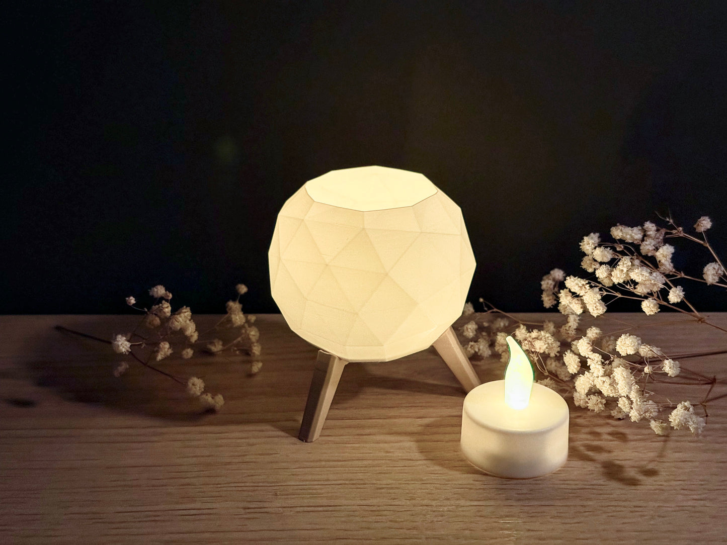 Teelicht Low Poly Design