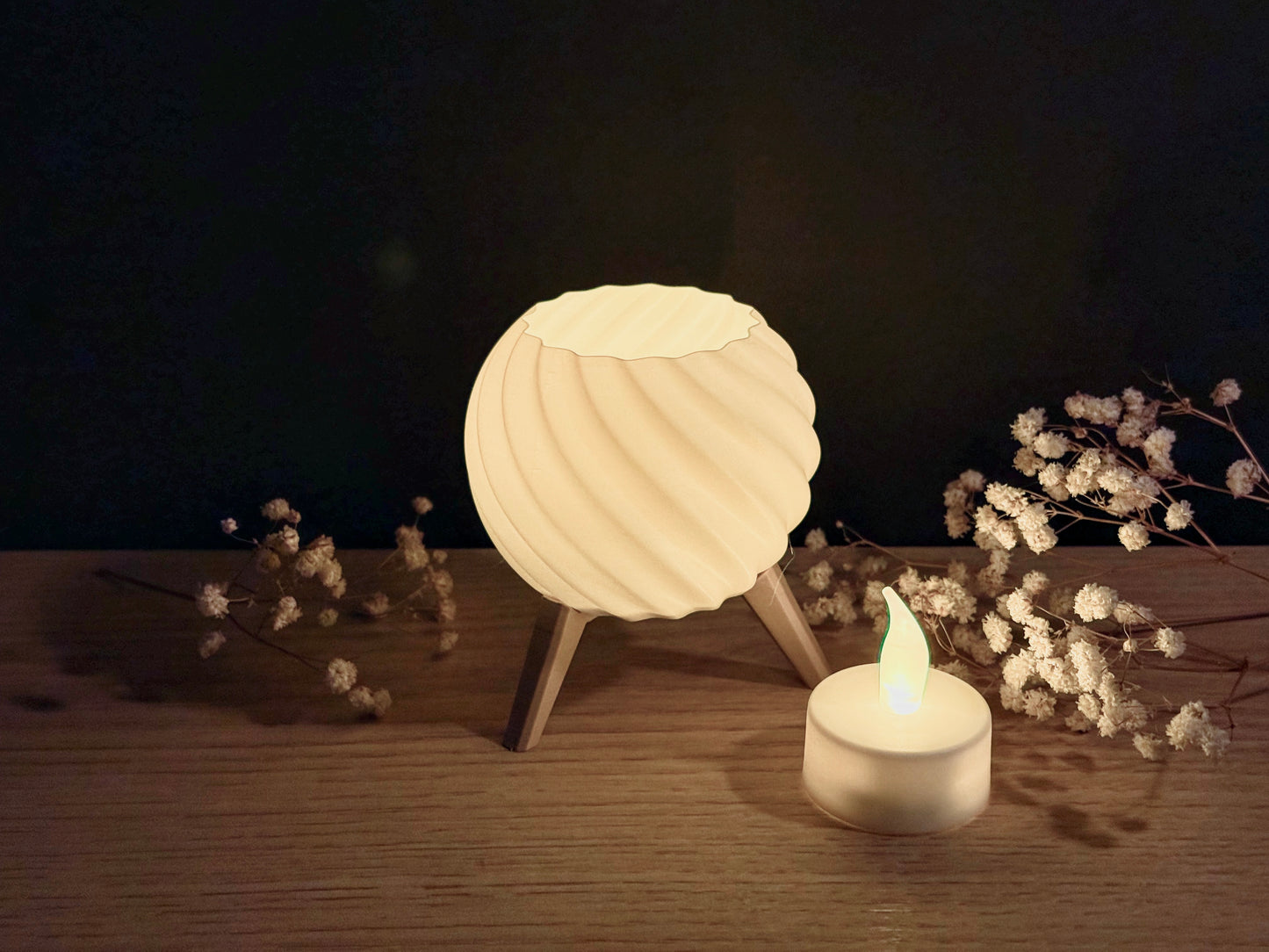 Teelicht Swirl Design